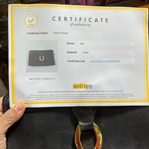 CHRISTIAN DIOR VINTAGE BLACK MONOGRAM CANVAS CLUTCH - Picture 16 of 16